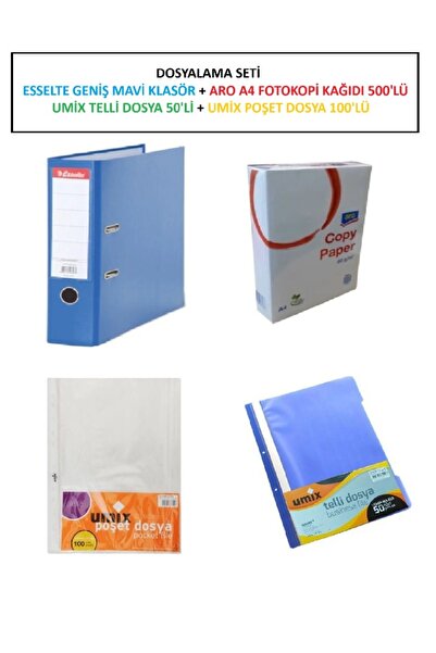 Umix مجموعة الملفات 1 (مجلد + ورق نسخ + PLS. ملف سلكي + ملف حقيبة)