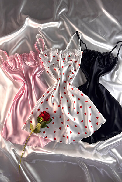 Madame Mercy Balenli Göğüs Kaldıran Zarif 3’lü Paket Elbise Seti