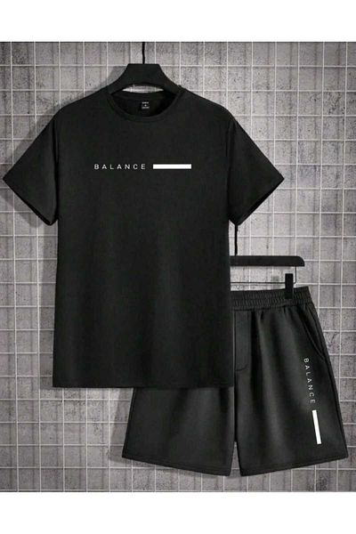 FULL TOLERANCE Balance Printed Shorts Tee Set