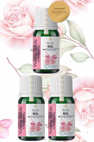 YOUNG SOULS Aromatherapy Rose Set Rose Essential Oil Rose Essential Oil 10 ml