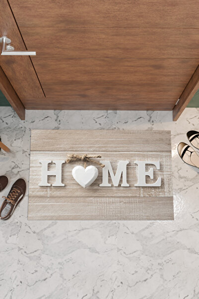 THEMODERNHANE Home Hoşgeldiniz Kelebek Dekoratif Çok Amaçlı Iç ve Dış Kapı Paspası