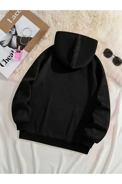 Pink Sky Φούτερ Unisex Oversize με στάμπα καρδιάς