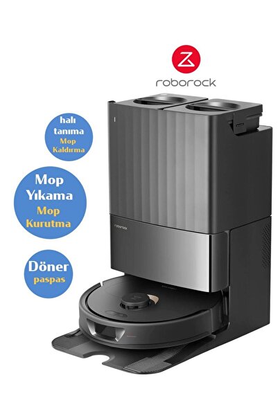 Roborock Mop Yıkama-Kurutma Gelişmiş Uygulama ve Ses Kontrolü Q Revo Çöp İstasyonlu Akıllı Robot Süpürge