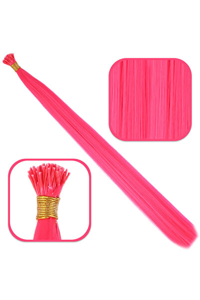 TAM TARZ Păr colorat - Roz închis - 100 bucăți de fibre sintetice pentru coafură