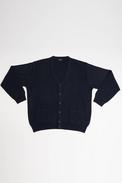 Woolen World Front Pocket V-Neck Oversize (Large Size) Buttoned Wool Knitwear Cardigan
