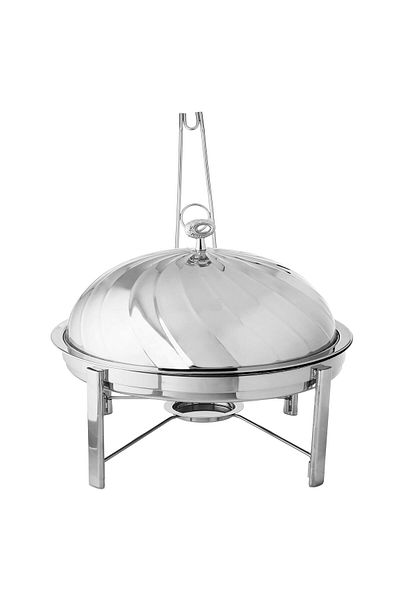 Dania Silver stainless steel food serving warmer