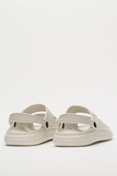 Liger Unisex Ortopedik Deniz Havuz Terliği Sandalet KREM