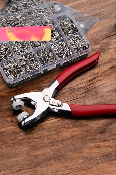 Genel Markalar 4 Uçlu Toka,Giyisi,Takma Aleti Metal Çıt Çıt Makinası Dört Kad...