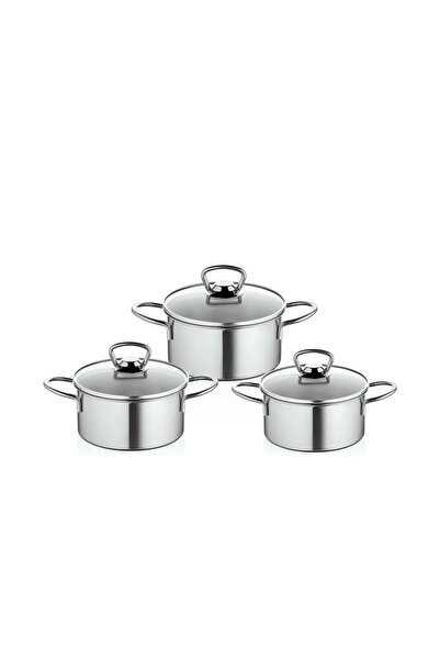 Kardelen 6 Piece Mini Pot Set Inox