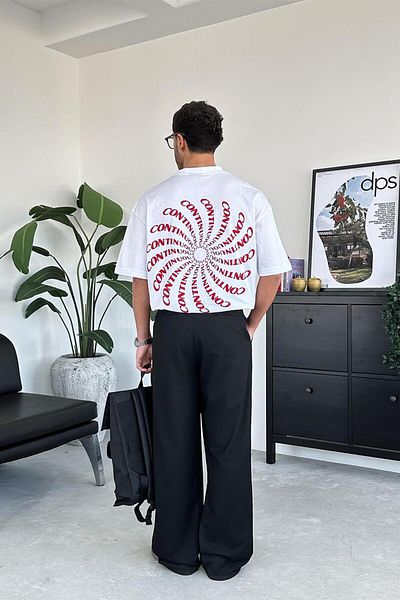 HAFKAGİYİM Λευκό μπλουζάκι Nothink Oversize