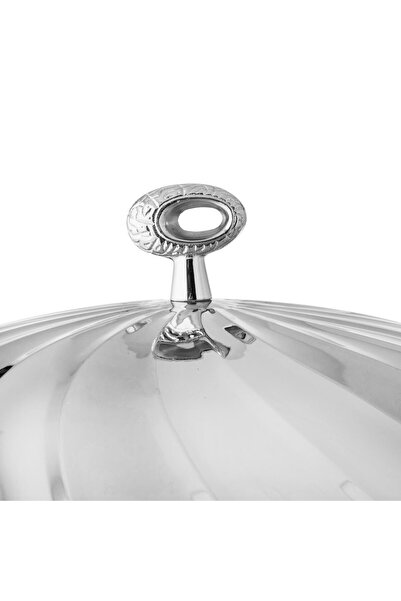 Dania Silver stainless steel serving plate