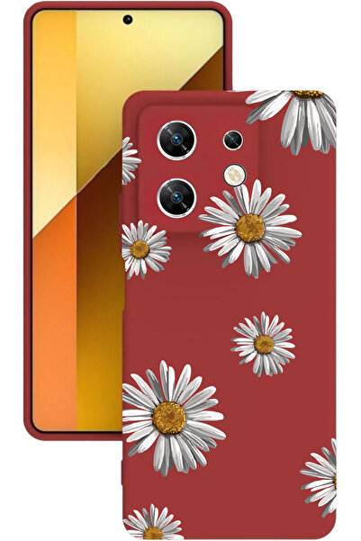 INFINIX ZERO30 (X6731B) Uyumlu Baskılı ve Kamera Korumalı Kırmızı Renk Siliko...