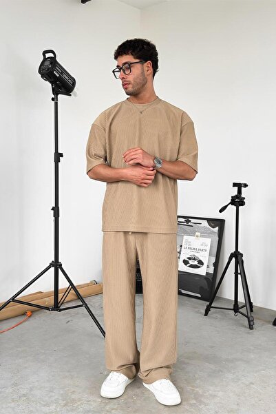 HAFKAGİYİM Μπλουζάκι με μπεζ κορδόνι Oversize