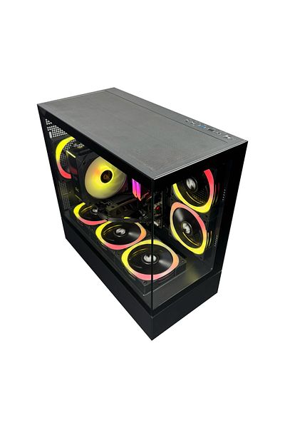 MIEXCITE كمبيوتر ألعاب G6MATX ECO Core i5 12400F RTX 3060 H610 MB DDR5 16GB 1TB 120 AC أسود