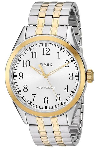 Timex Mens Quartz Watch, Analog Display and Stainless Steel Strap - TW2R48100