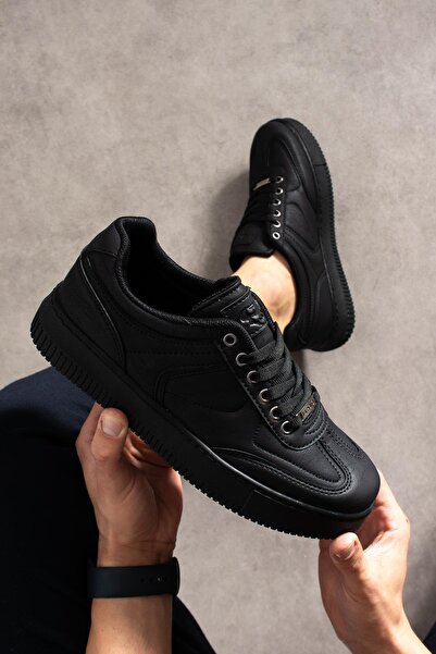 L.A Polo Thick Sole Black Men's Sneakers