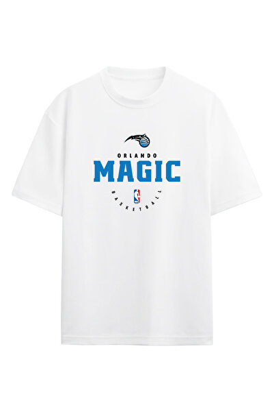 BA Sportswear أورلاندو كرة السلة الأبيض المعتاد تي شيرت