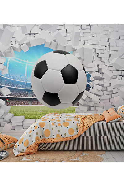 dreamwall 3 Boyutlu Futbol Topları Desenli Isı Ve Ses Yalıtımlı Sağlıklı Teks...