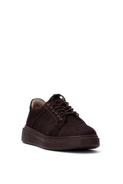 Ayakkabı Fuarı Elit SLGLD438N - Ανδρικά παπούτσια casual καφέ από γνήσιο δέρμα