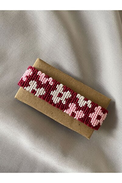 MELUSH Flower Patterned Bracelet Knitted Handcrafted Bracelet