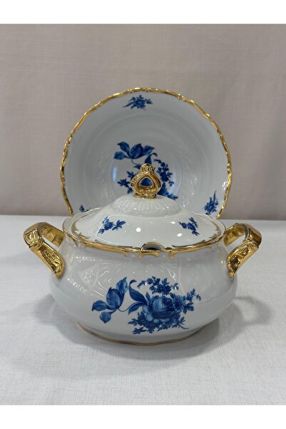 JEREMY Blue Flowers 72 Parça 12 Kişilik Yemek Takımı