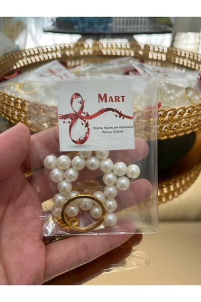 ZY TASARIM ZY 8 مارس سلسلة مفاتيح إنسي ستار مع الجيلاتين 10 قطعة