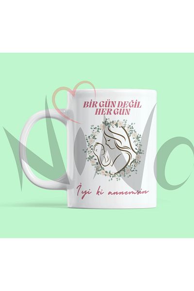 Nino Store كوب هدية عيد الأم مطبوع كل يوم وليس يومًا واحدًا