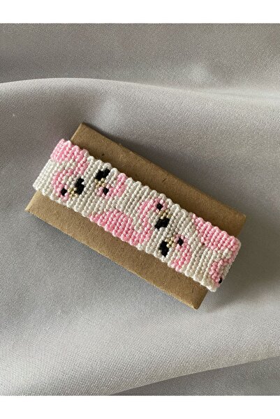 MELUSH سوار فلامنغو الشكل محبوك سوار العمل اليدوي