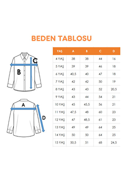 GİYİCEM TEKSTİL Cămașă elastică pentru gură pentru fete 3163