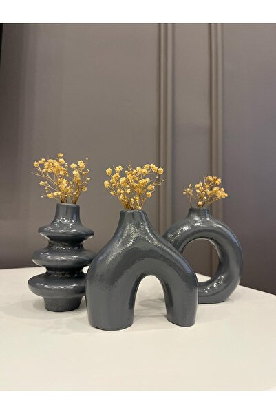 ATÖLYE MELİSA 3lü İskandinav Tarzı Bohem Vazo Hediyelik Pinterest Pampas Vazo...
