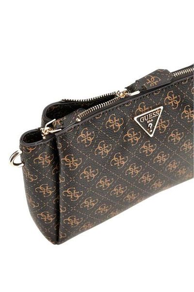 Guess Women's Brown Patterned Noelle Lux Shoulder Bag