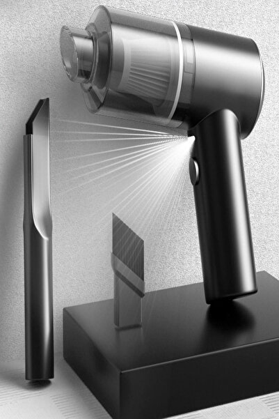 ESENLİWE Oto Kablosuz Mini Taşınabilir Araç İçi Şarjlı Şüpürge Araba Vakum Po...