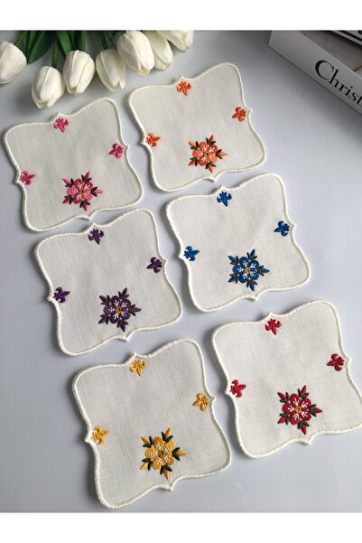 LİNEN 6 Adet Sunumluk Peçete,Kokteyl Peçete,Kahve Yanı Sunumluk,Bardak Altlığı,