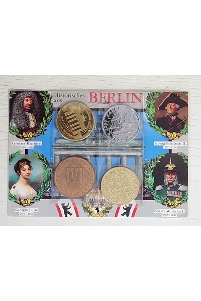 Edi Antik 4Pcs German Medal Rare Berlin. All Different Copper and Brass