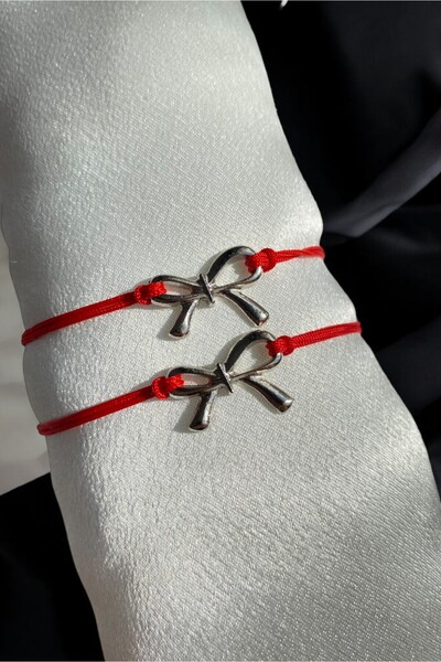 Diamara Designs Fiyonk Çift Bileklik BFF Arkadaşlık Bileklik Kurdele Bileklik...