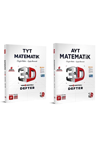 3D Yayınları 3D Yayınları 2024 Tyt Ayt Matematik Video Destekli Defter Seti 2...