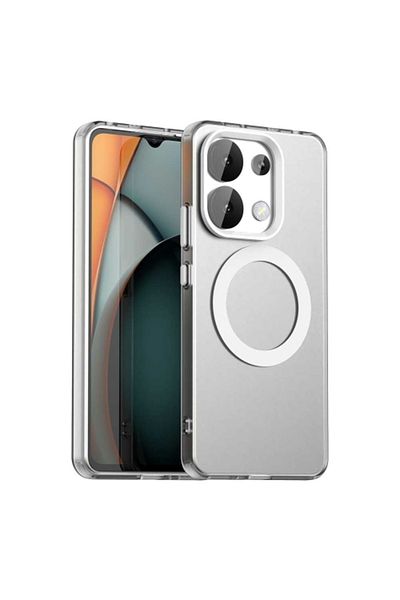 Rivor حافظة متوافقة مع هاتف Xiaomi Redmi Note 13 4G مع غطاء صلب ممتاز مع نتوءات الكاميرا وحواف Magsafe الملونة
