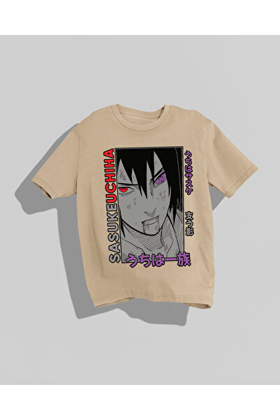 Nulivez Sasuke Uchiha Anime Character Printed Unisex Oversize T-Shirt
