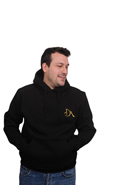 İpek Tekstil Men's Hooded 3 Thread Compact Combed Modal Sweatshirt