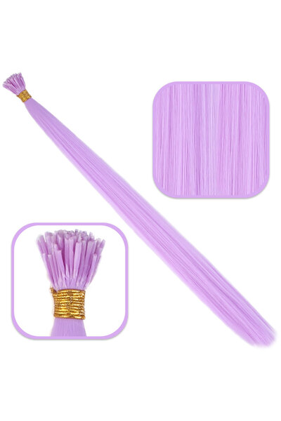 Mina Peruk Păr colorat - Liliac - 100 bucăți