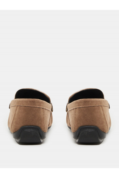 Styli Faux Suede Slip On Loafers