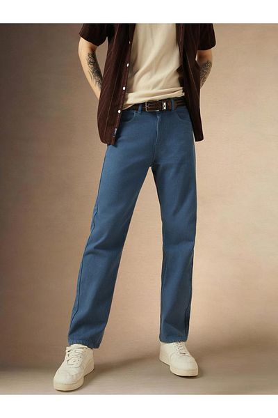 Dennis Lingo By Styli Mid Rise Straight Fit Jeans