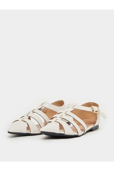 Styli Solid Pointed Toe Casual Shoes