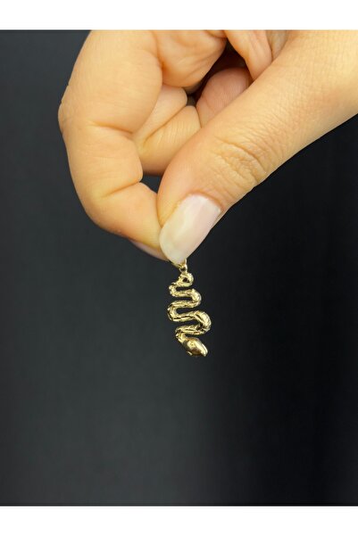 Üresinler Kuyumculuk 14 Ayar Altın Yılanlı Kolye Ucu Charm