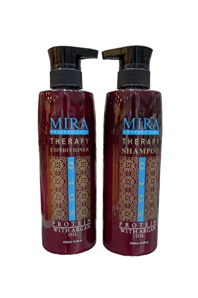 Mira شامبو 500مل وبلسم 500 مل بالأرجان والبروتين للحفاظ على الشعر المعالج بال...