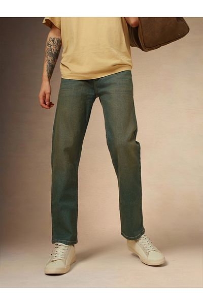 Dennis Lingo By Styli Mid Rise Relaxed Fit Faded Jeans