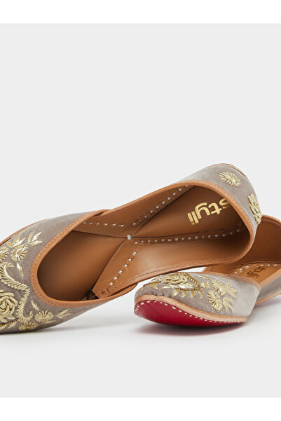 Styli Ethnic Embellished Flat Shoes