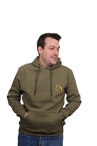 İpek Tekstil Men's Hooded 3 Thread Compact Combed Modal Sweatshirt