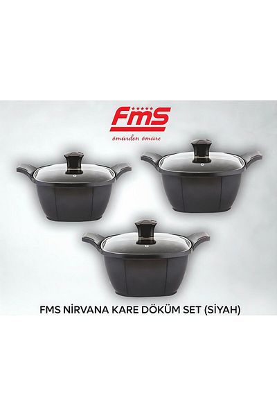 FMS Nirvana Square 6 Piece Cast Set Black