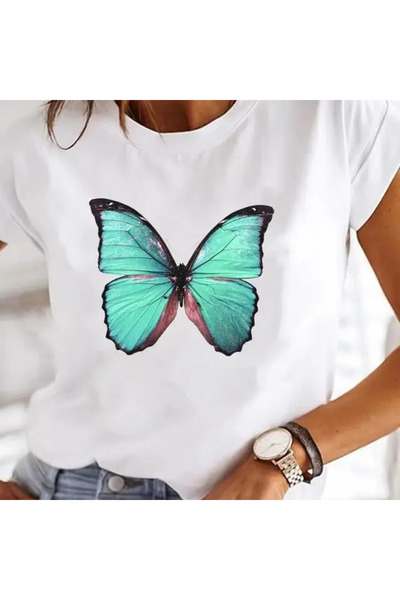 HOFFNUNG Unisex Βαμβακερό μπλουζάκι με λαιμόκοψη ποδηλάτου σε μεγάλο μέγεθος